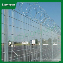 military razor barbed wire fence